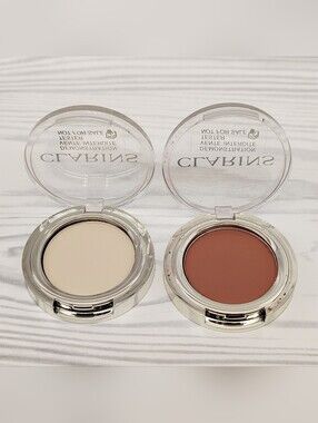Clarins Ombre Skin Matte Eyeshadow  Light Beige & Warm Terracotta New! Makeup